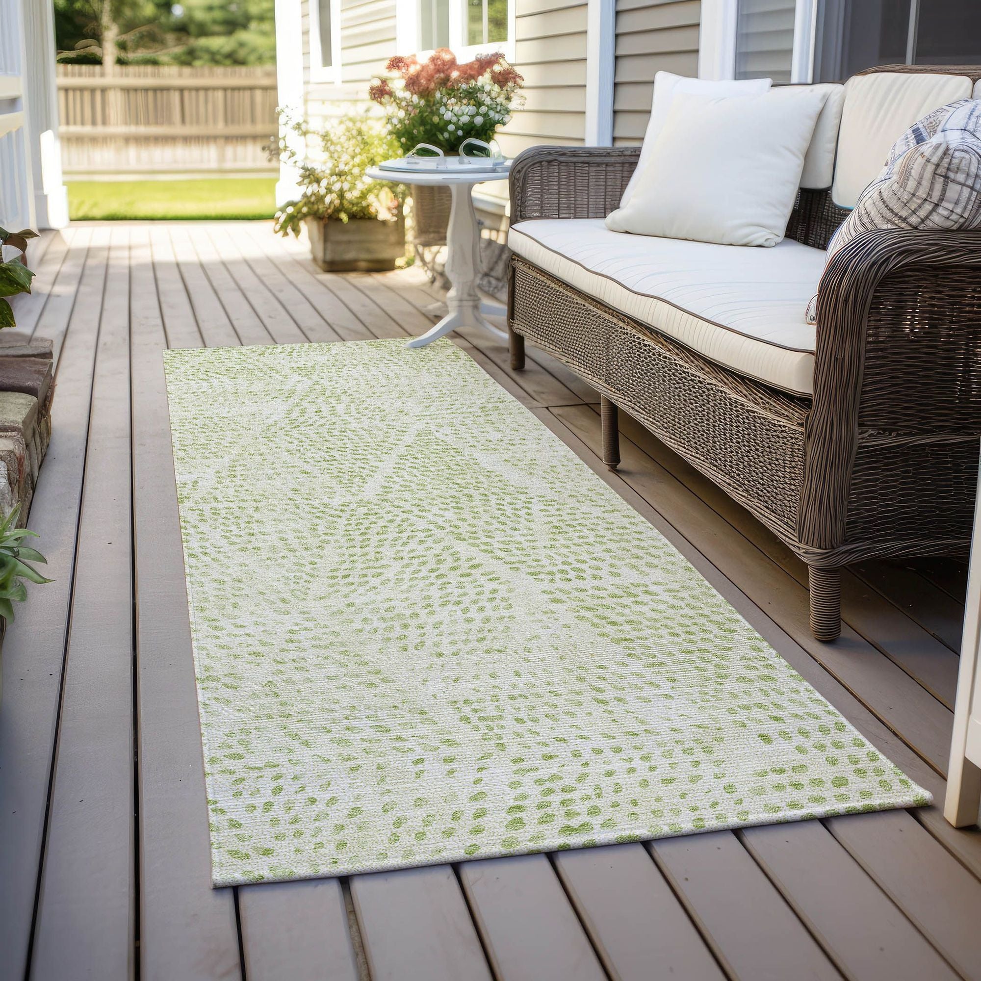 Machine Made ACN591 Aloe Green Rugs #color_aloe green