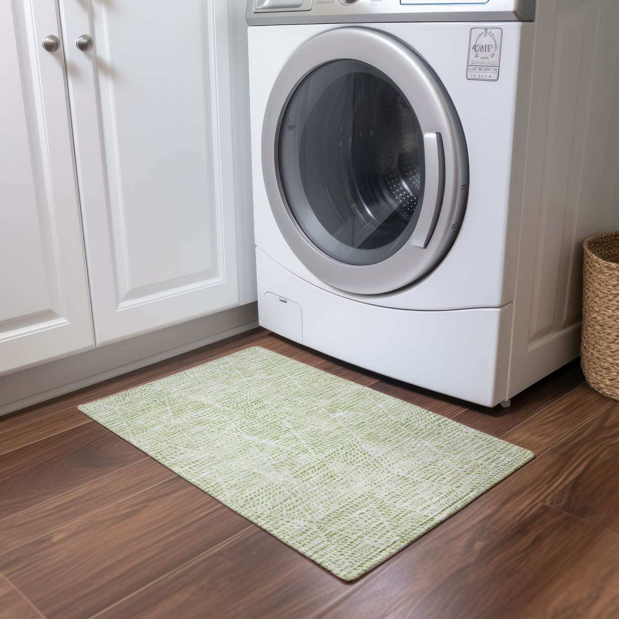 Machine Made ACN591 Aloe Green Rugs #color_aloe green