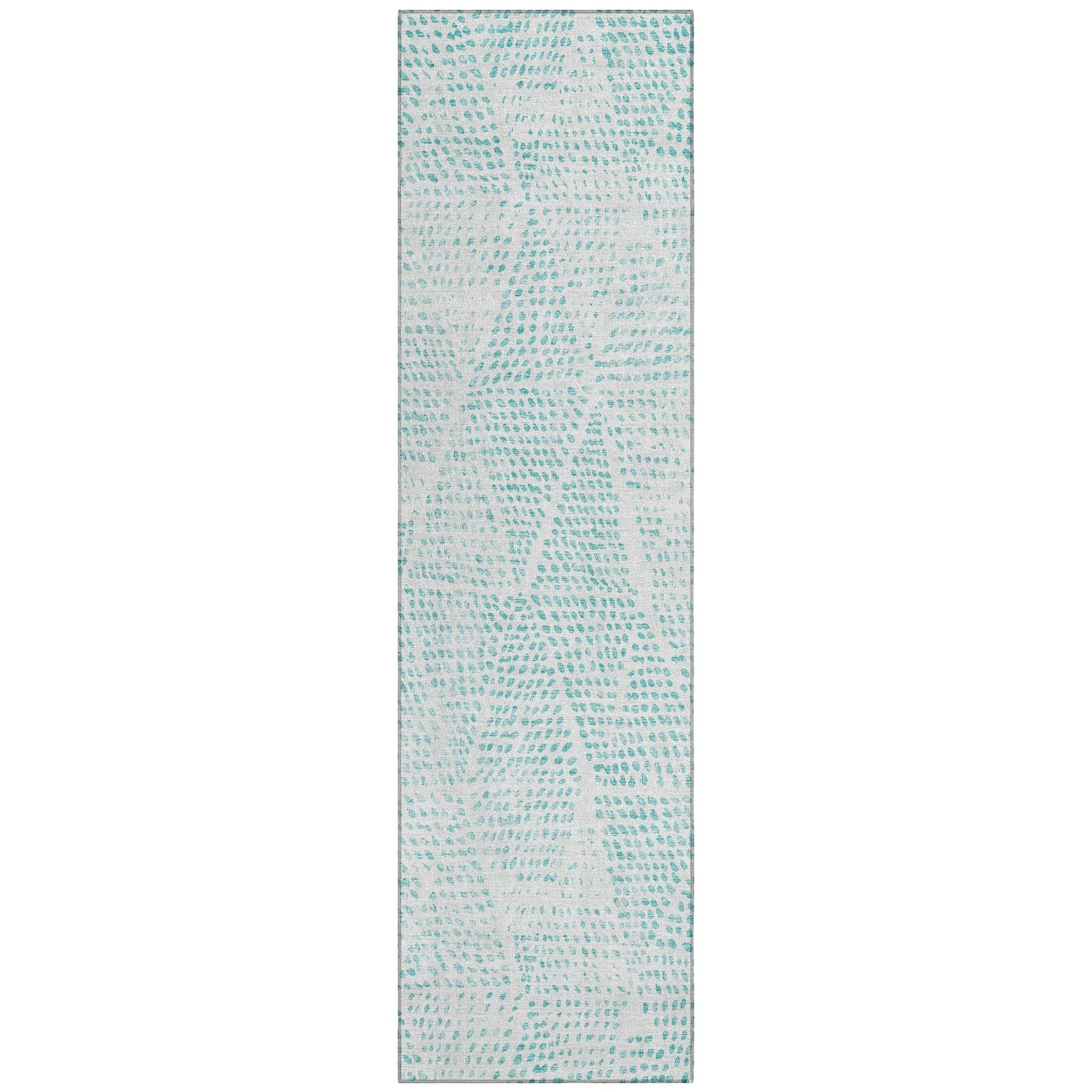 Machine Made ACN591 Aqua Teal Rugs #color_aqua teal
