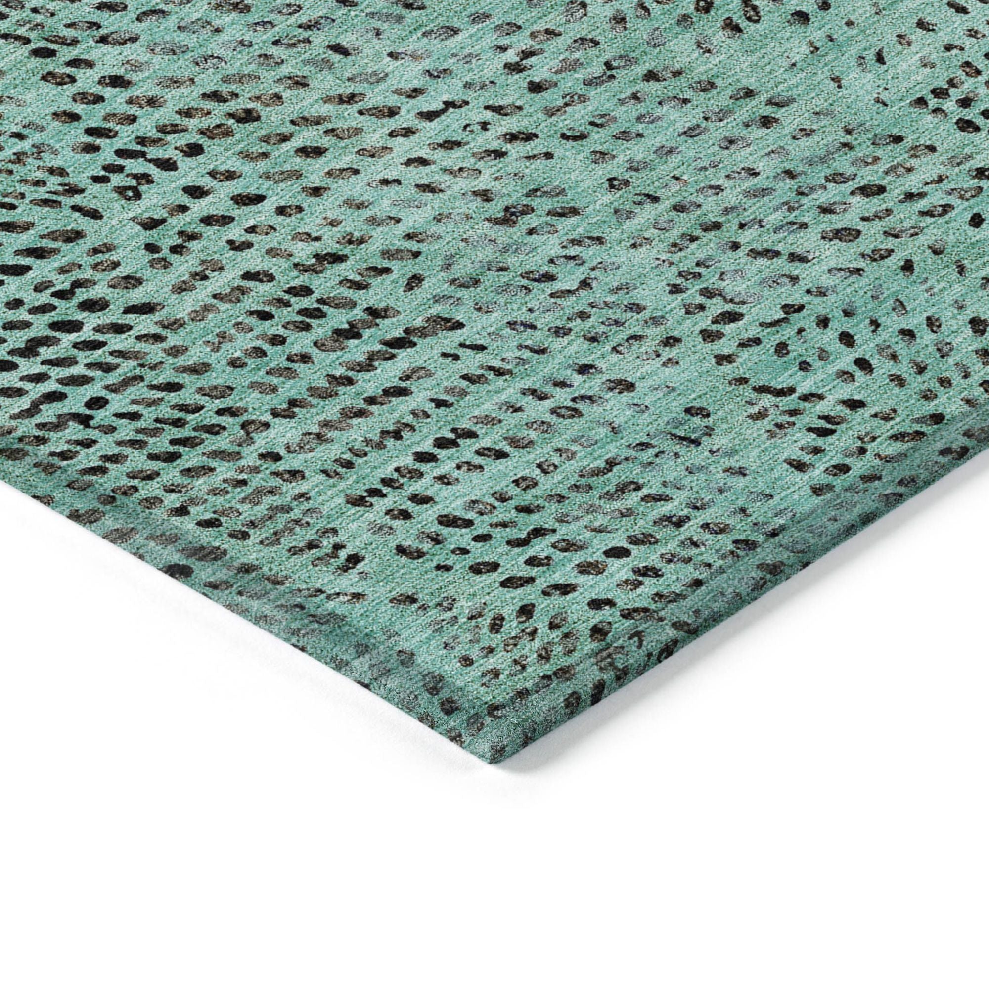 Machine Made ACN591 Teal  Rugs #color_teal 