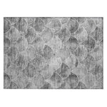 Machine Washable Gray Rug - Indoor / Outdoor - Kids / Pet Friendly Modern Print Rug