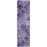 Machine Washable Purple Rug - Indoor / Outdoor - Kids / Pet Friendly Modern Print Rug