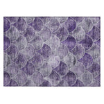Machine Washable Purple Rug - Indoor / Outdoor - Kids / Pet Friendly Modern Print Rug