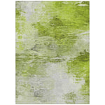 Machine Washable Aloe Green Rug - Indoor / Outdoor - Kids / Pet Friendly Modern Print Rug