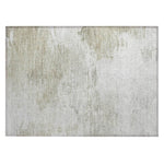 Machine Washable Ivory Rug - Indoor / Outdoor - Kids / Pet Friendly Modern Print Rug