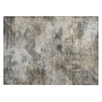 Machine Washable Beige Brown Rug - Indoor / Outdoor - Kids / Pet Friendly Modern Print Rug