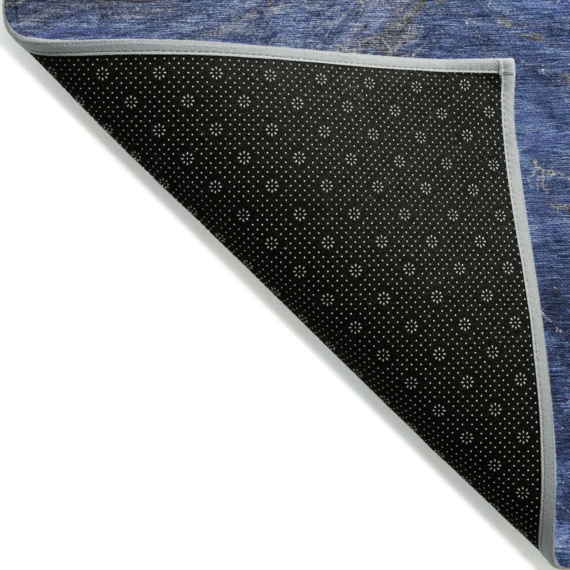 Machine Made ACN599 Blue  Rugs 
