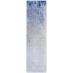 Machine Washable Blue Rug - Indoor / Outdoor - Kids / Pet Friendly Modern Print Rug