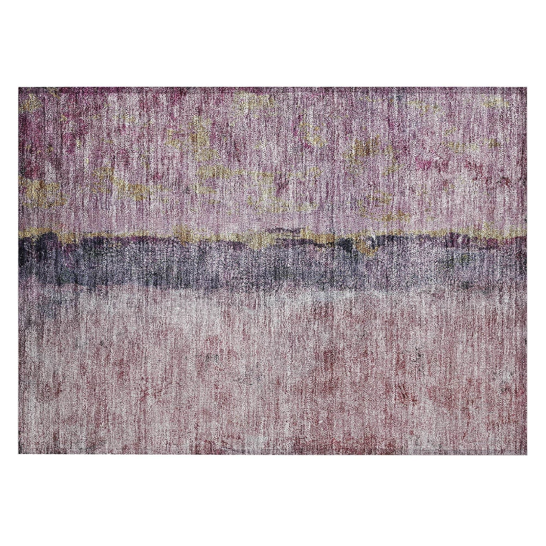 Machine Washable Blush Pink Rug - Indoor / Outdoor - Kids / Pet Friendly Modern Print Rug