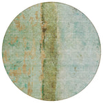 Machine Washable Green Rug - Indoor / Outdoor - Kids / Pet Friendly Modern Print Rug