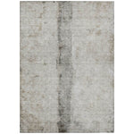 Machine Washable Taupe Brown Rug - Indoor / Outdoor - Kids / Pet Friendly Modern Print Rug