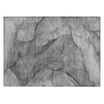 Machine Washable Gray Rug - Indoor / Outdoor - Kids / Pet Friendly Modern Print Rug