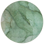 Machine Washable Green Rug - Indoor / Outdoor - Kids / Pet Friendly Modern Print Rug