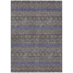 Machine Washable Purple Rug - Indoor / Outdoor - Kids / Pet Friendly Bohemian Print Rug