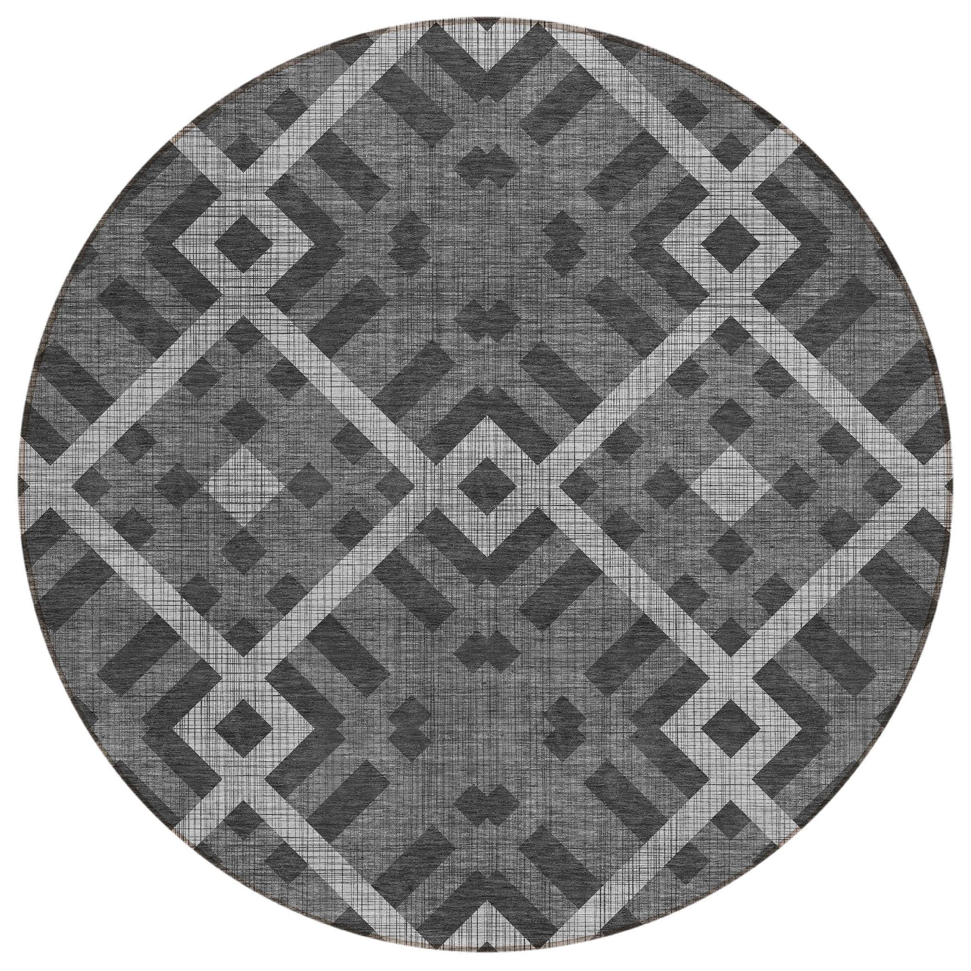 Machine Made ACN616 Charcoal Gray Rugs #color_charcoal gray