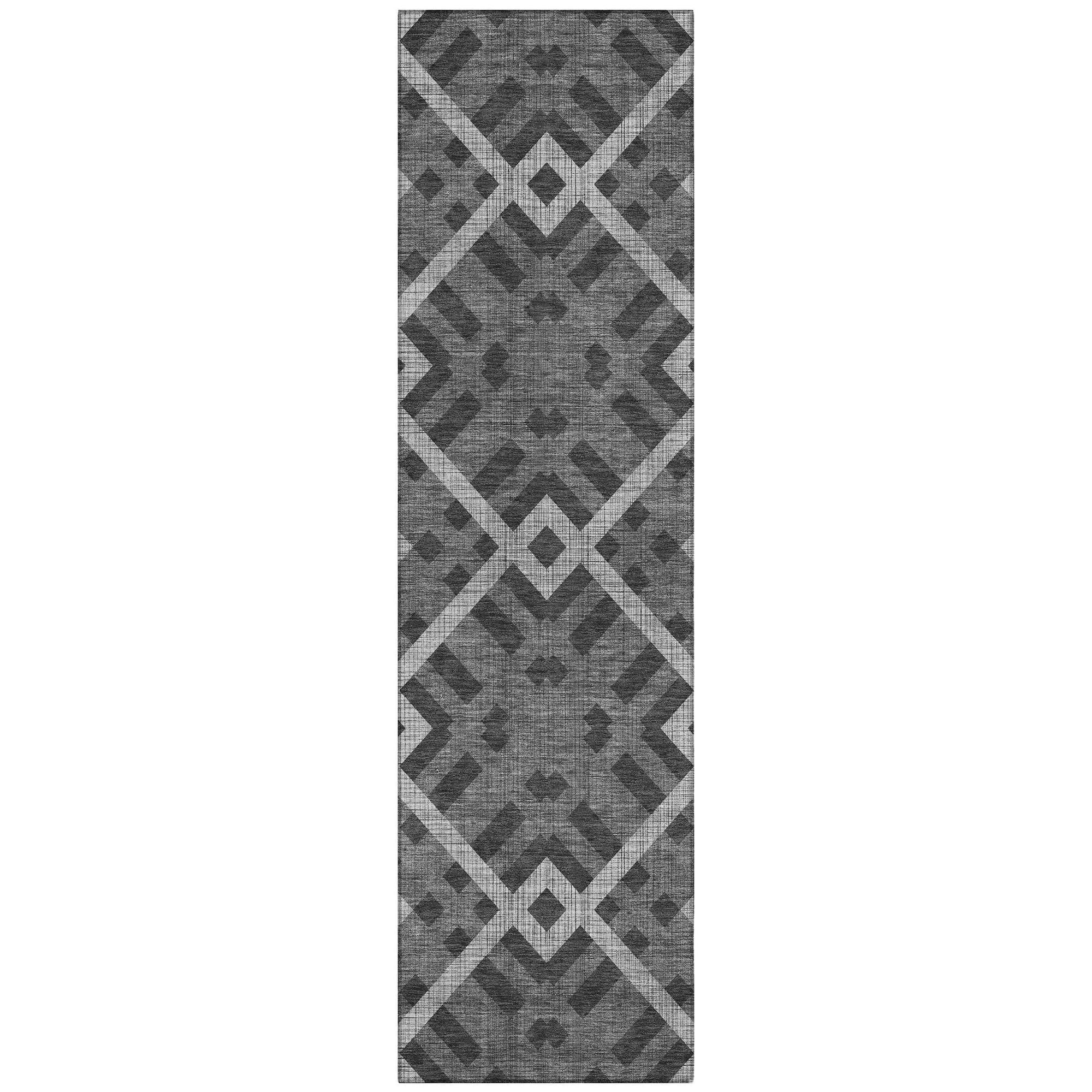 Machine Made ACN616 Charcoal Gray Rugs #color_charcoal gray