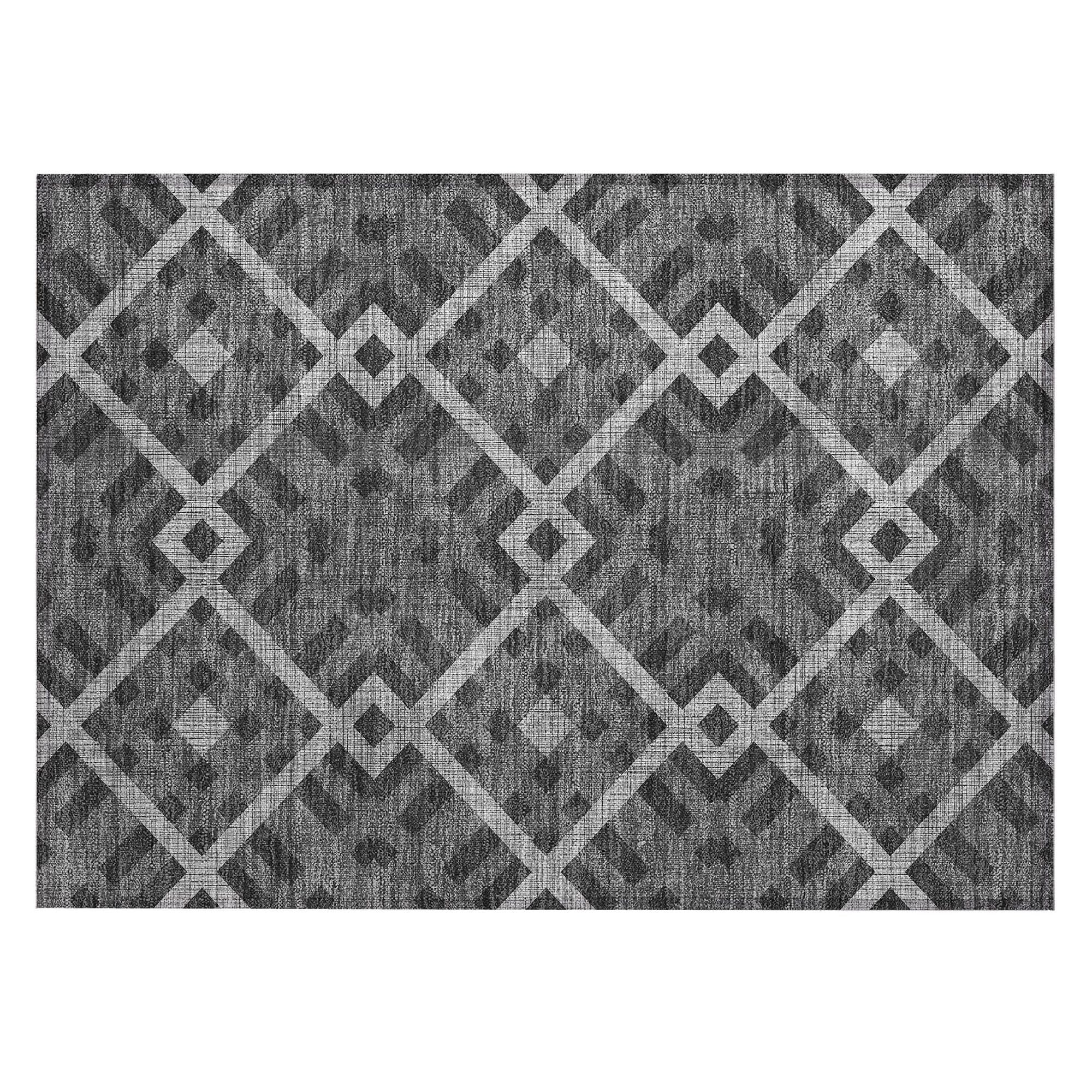 Machine Made ACN616 Charcoal Gray Rugs #color_charcoal gray