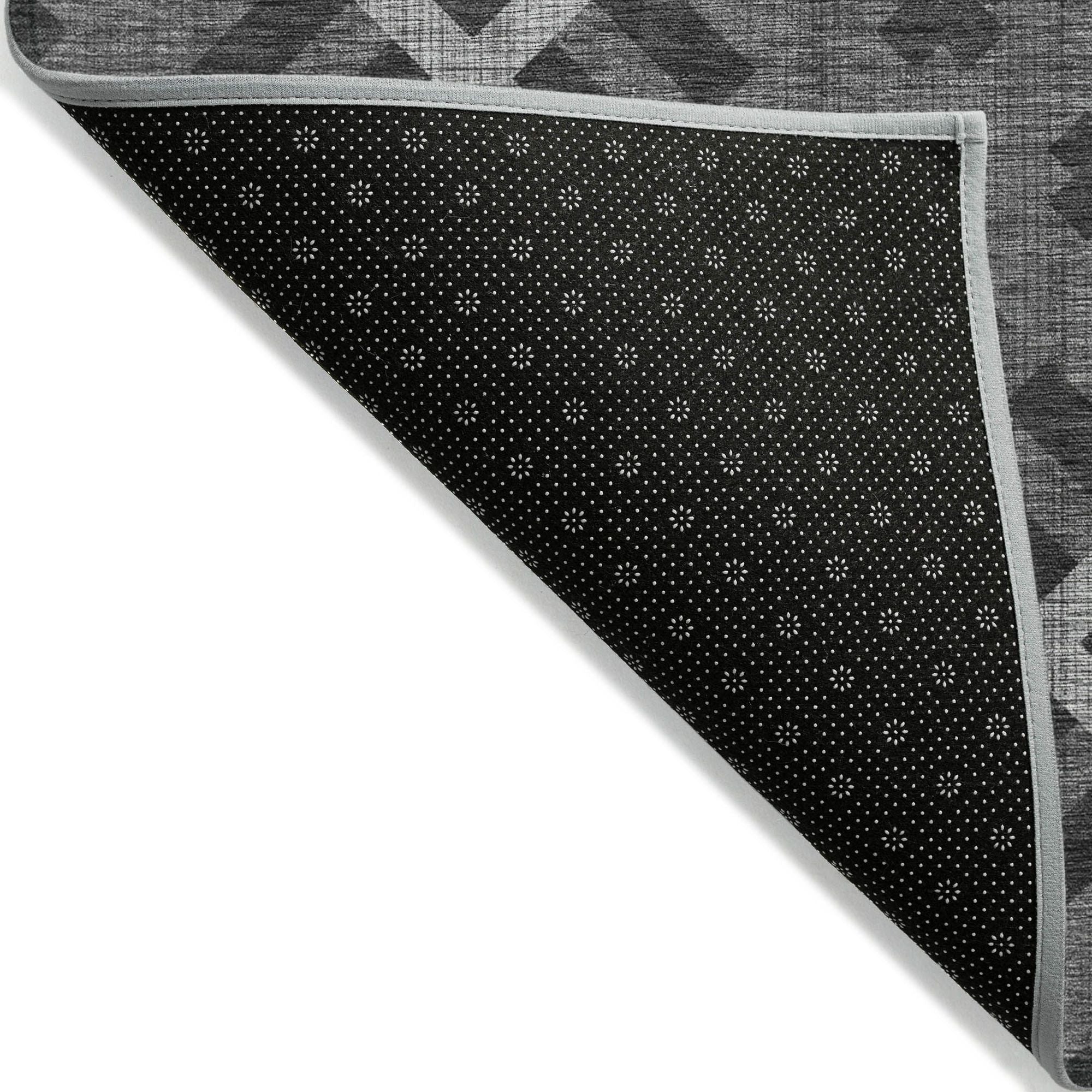 Machine Made ACN616 Charcoal Gray Rugs #color_charcoal gray