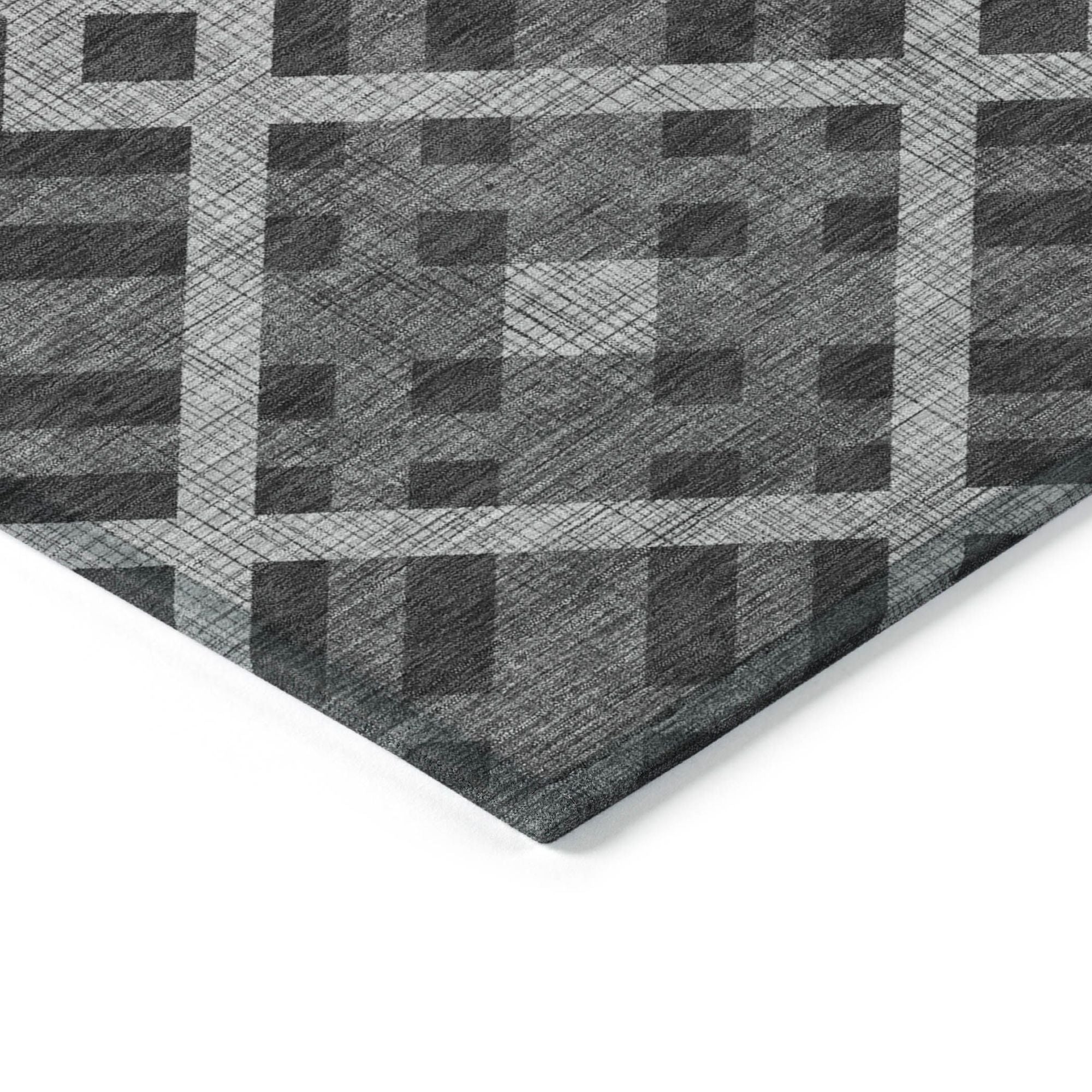 Machine Made ACN616 Charcoal Gray Rugs #color_charcoal gray