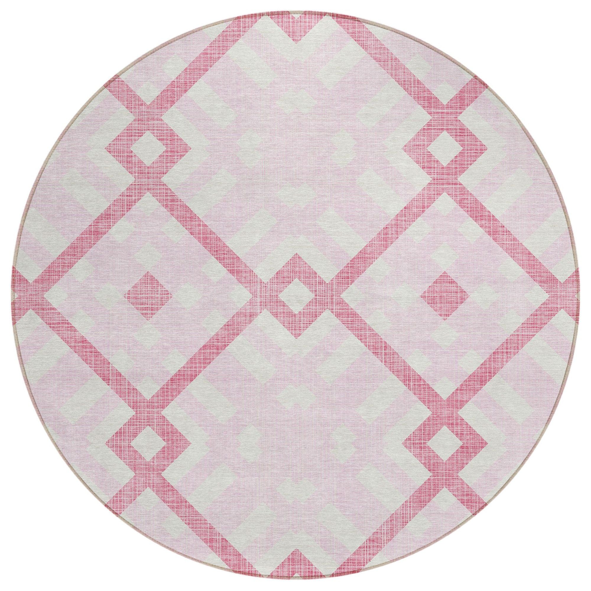 Machine Made ACN616 Pink  Rugs #color_pink 