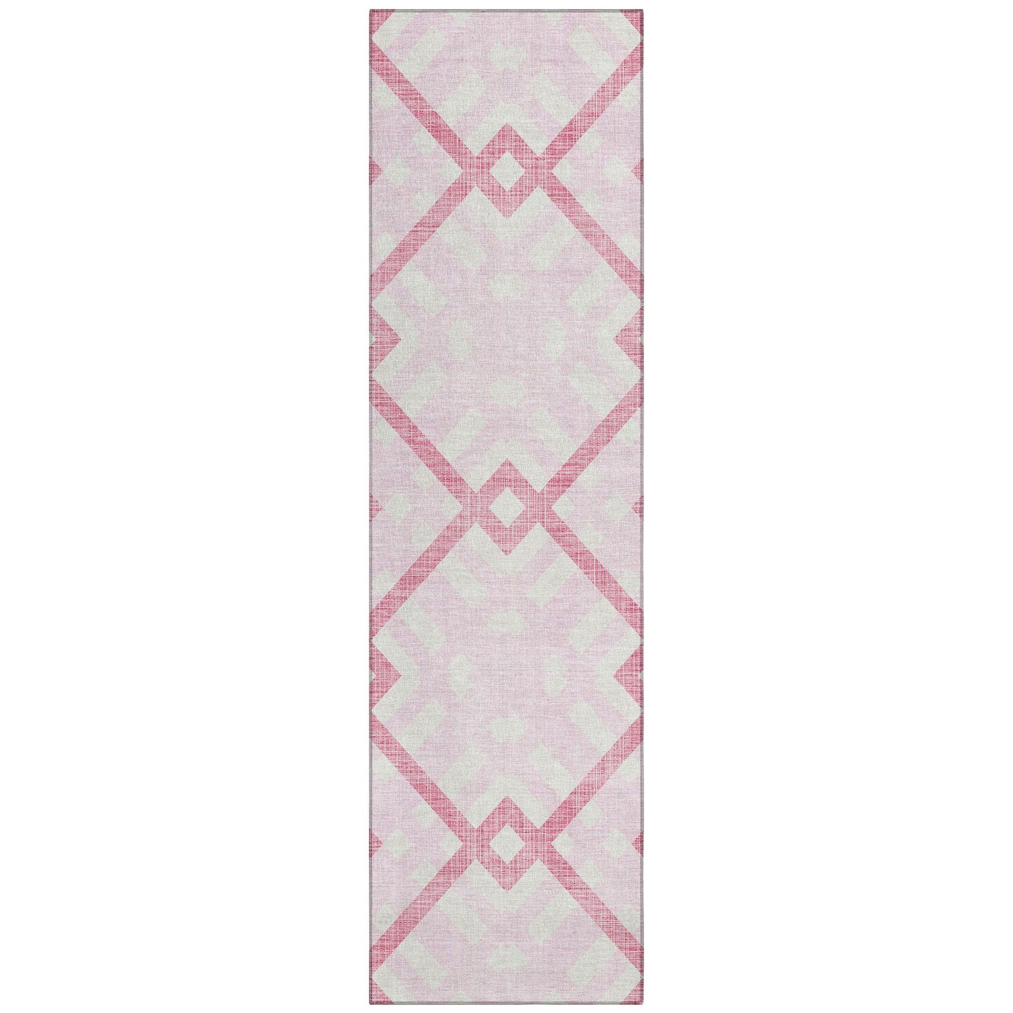 Machine Made ACN616 Pink  Rugs #color_pink 