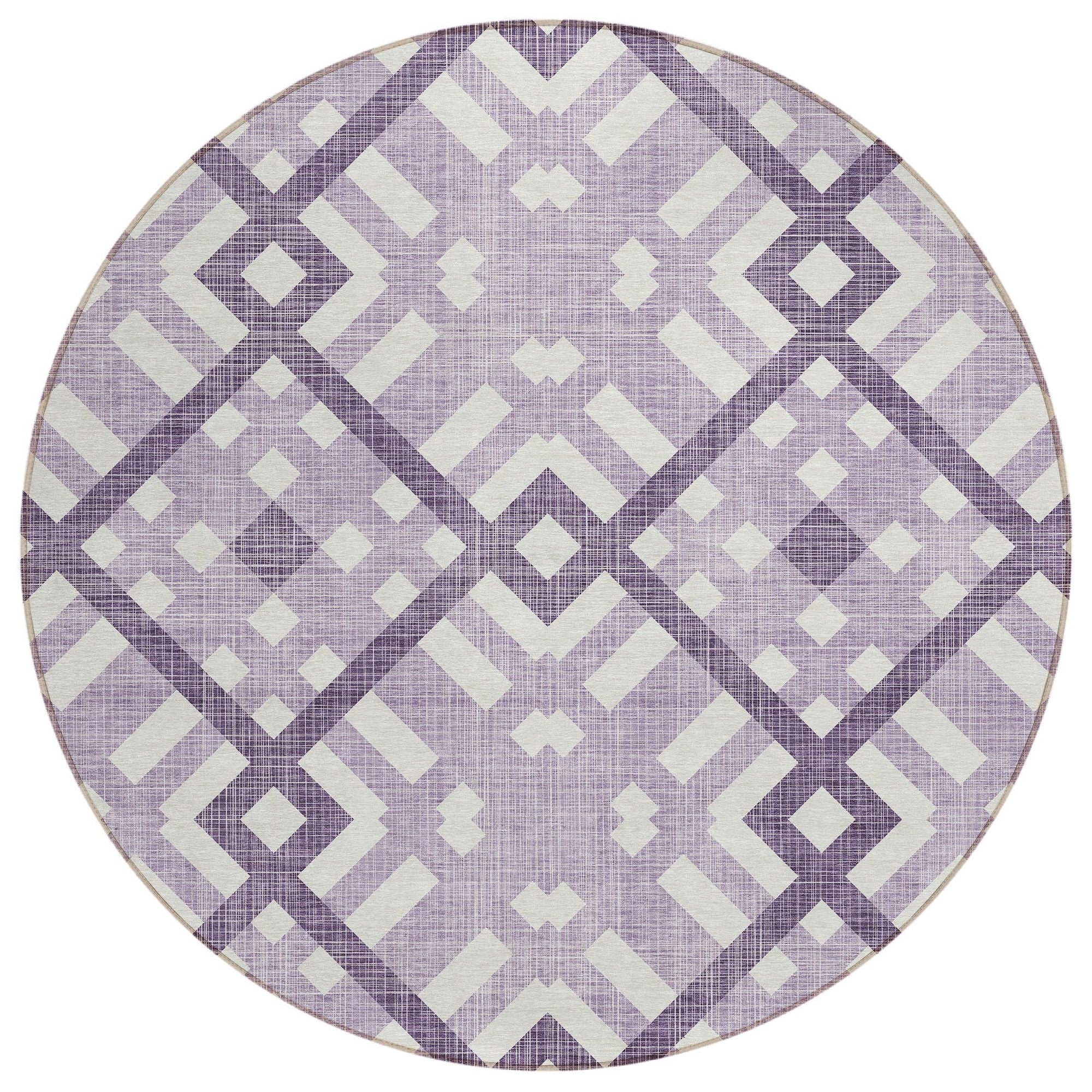 Machine Made ACN616 Purple  Rugs #color_purple 