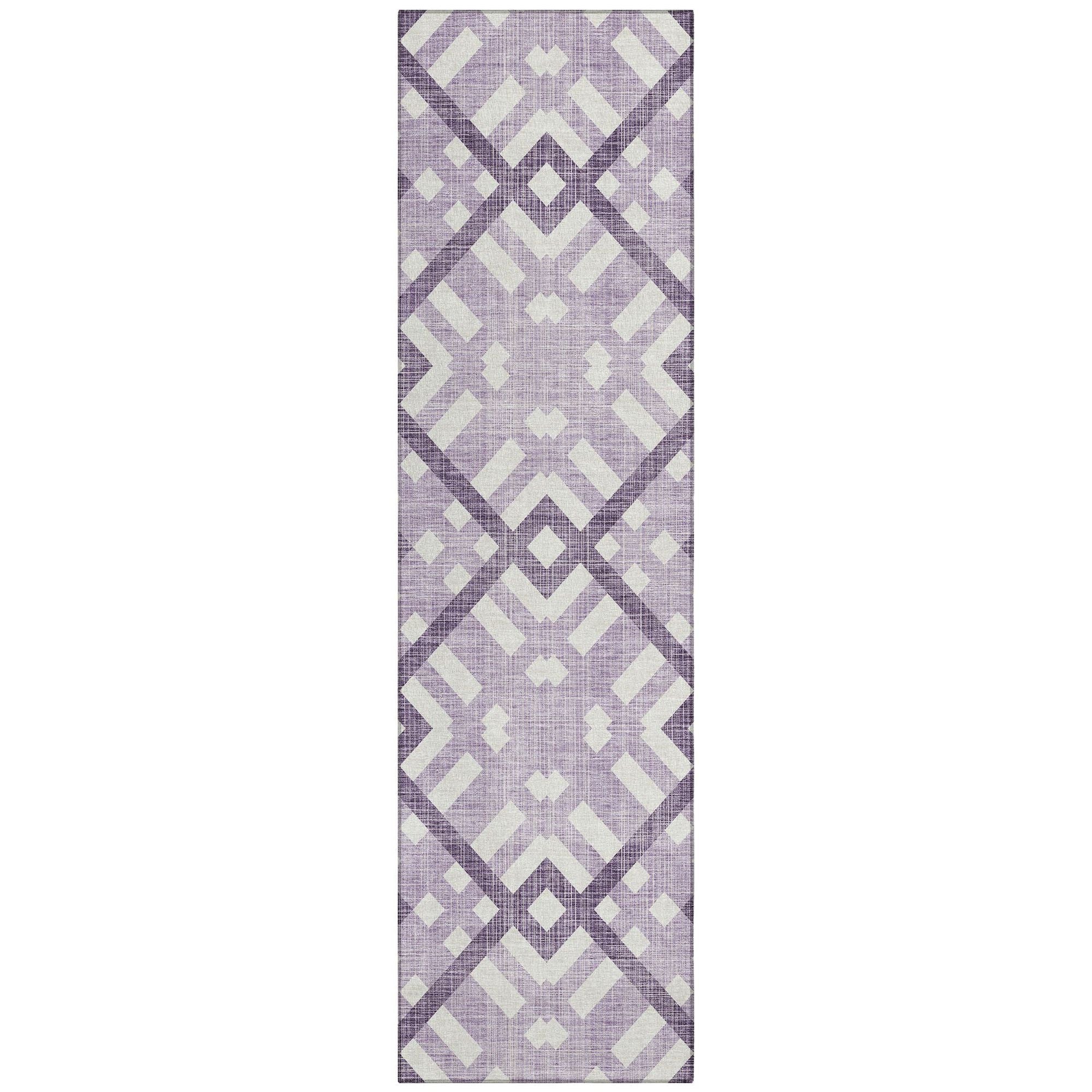 Machine Made ACN616 Purple  Rugs #color_purple 