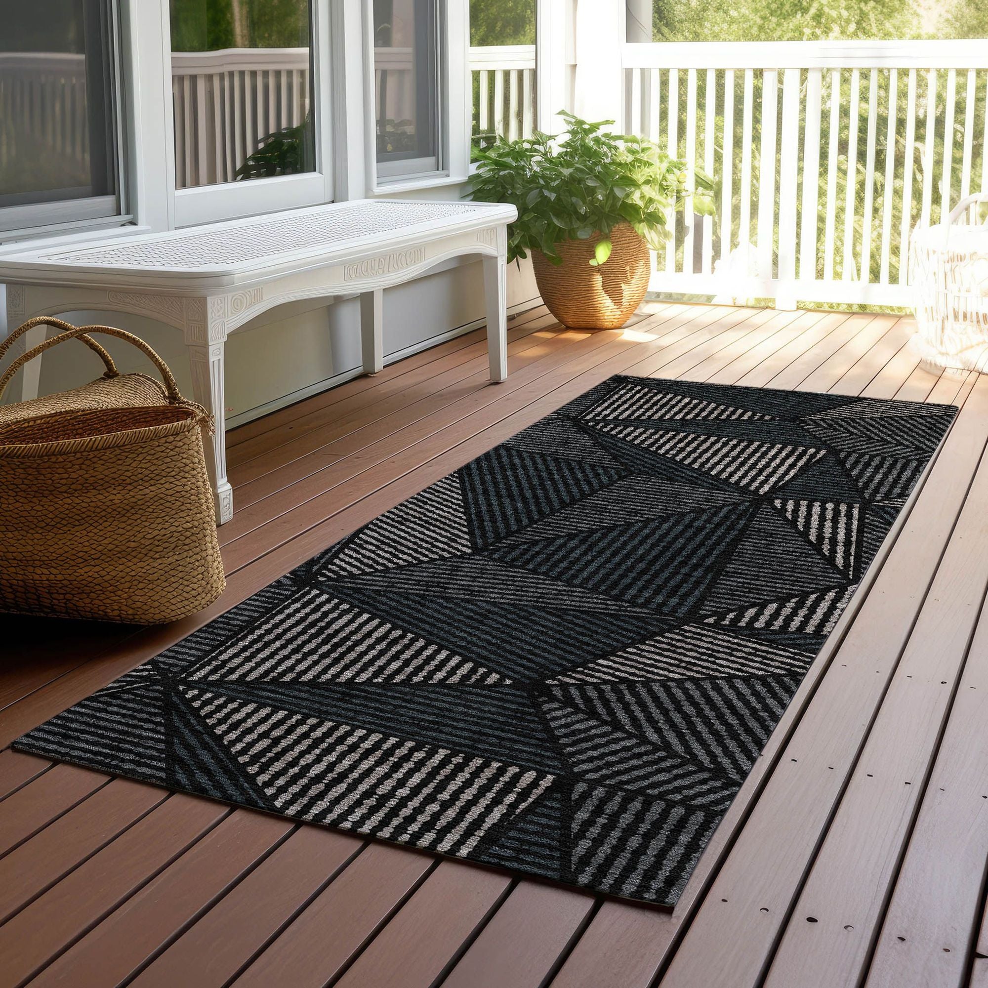Machine Made ACN618 Black  Rugs #color_black 