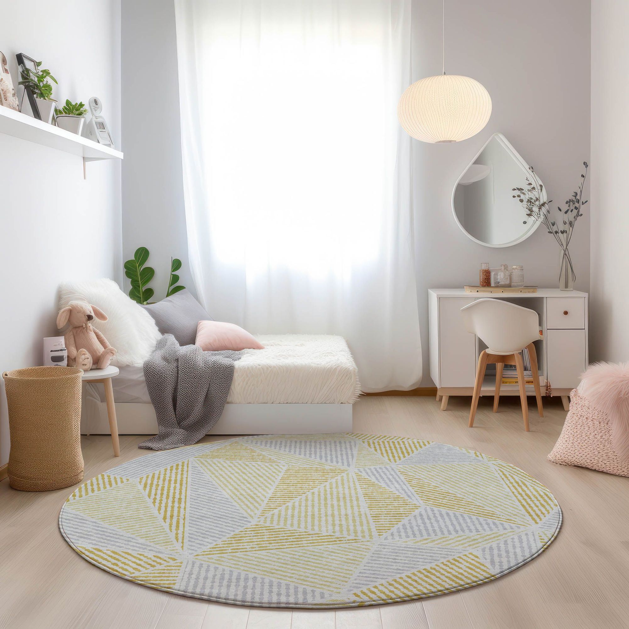 Machine Made ACN618 Gold  Rugs #color_gold 