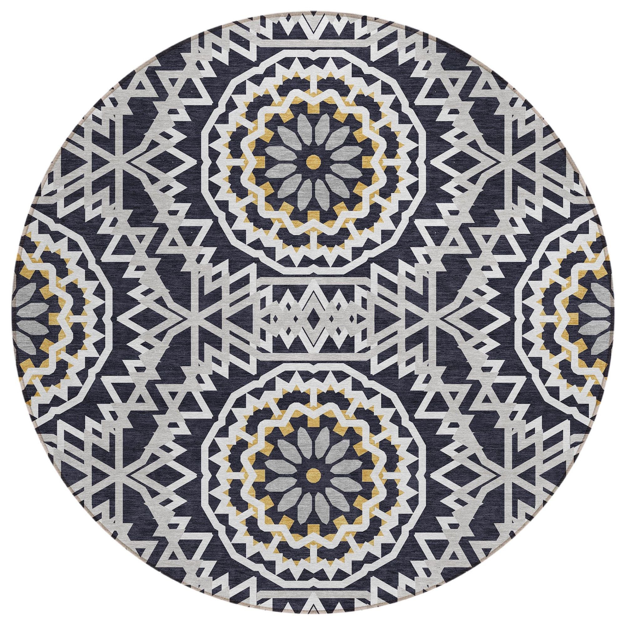 Machine Made ACN619 Black  Rugs #color_black 