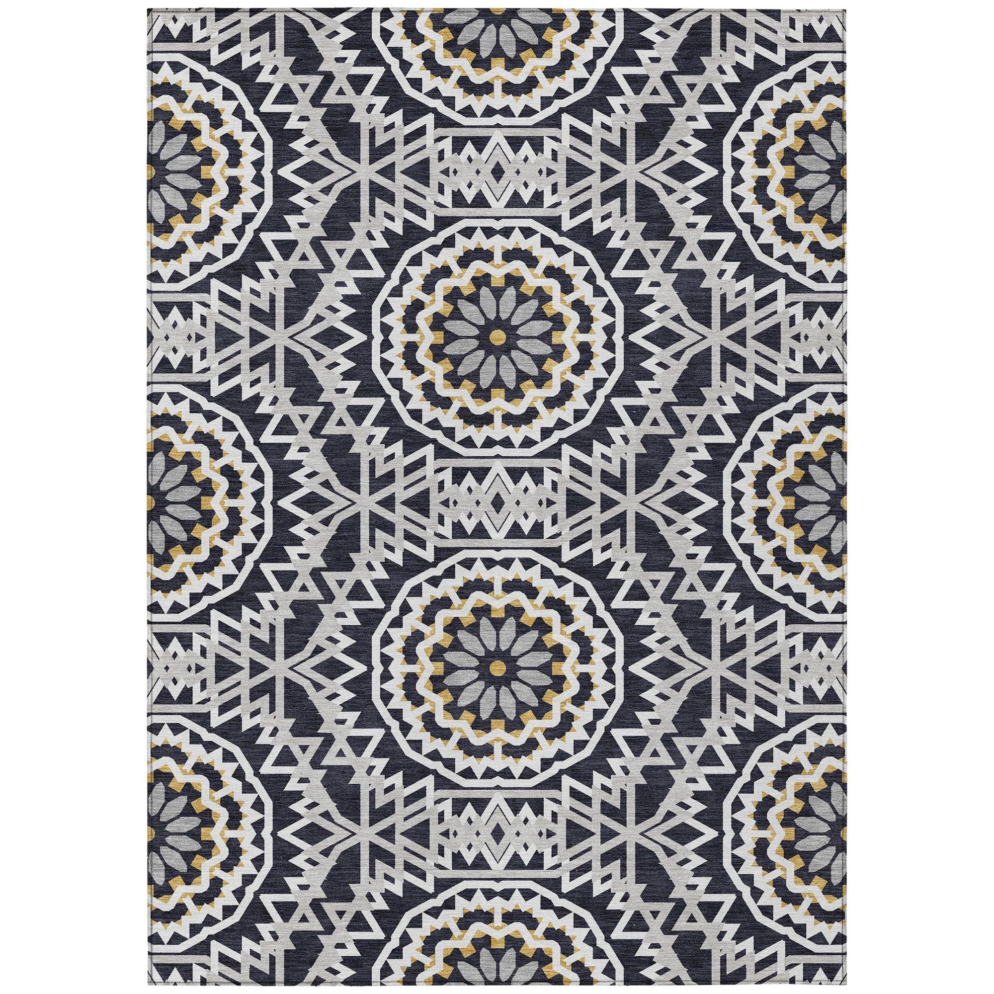 Machine Made ACN619 Black  Rugs #color_black 