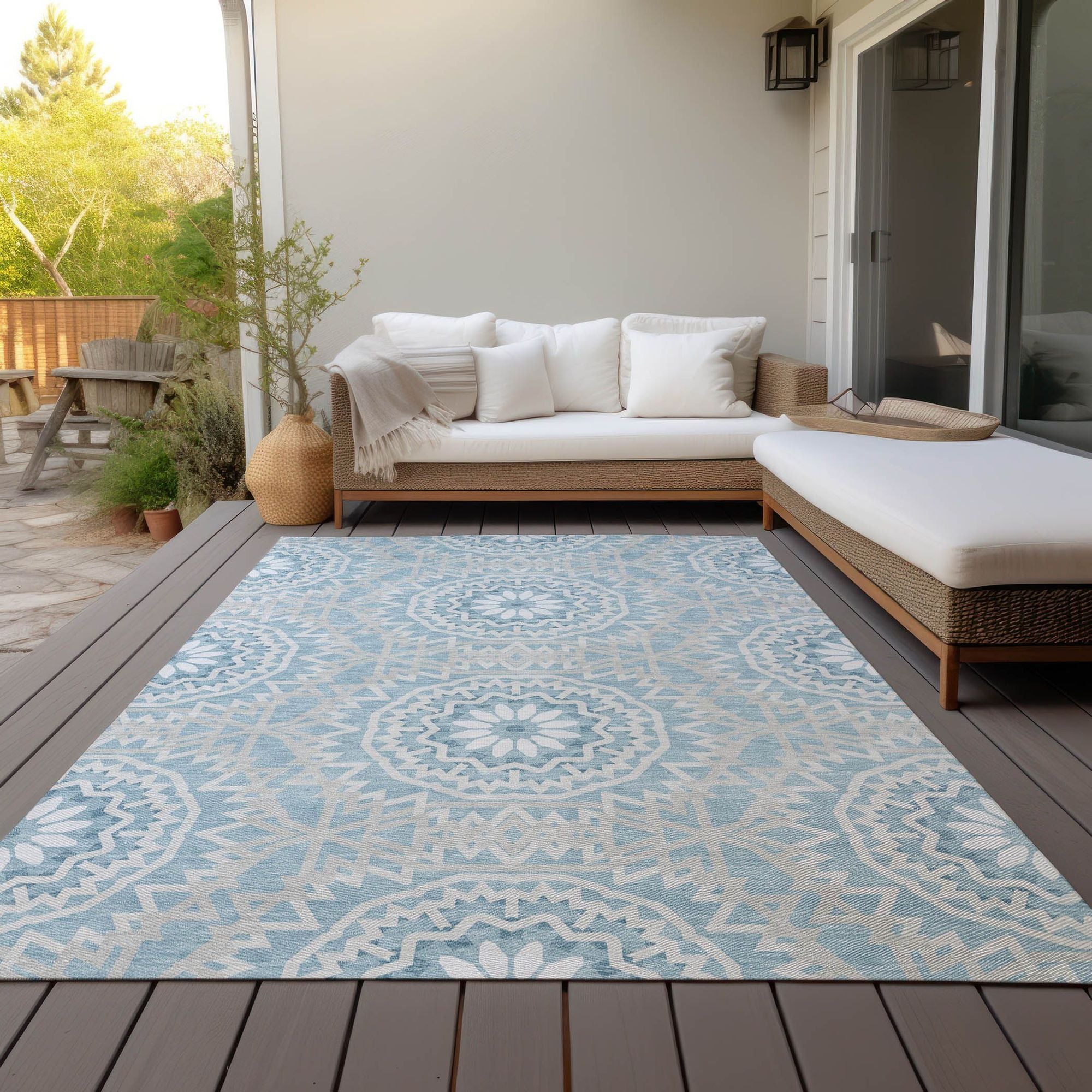 Machine Made ACN619 Denim Blue Rugs #color_denim blue