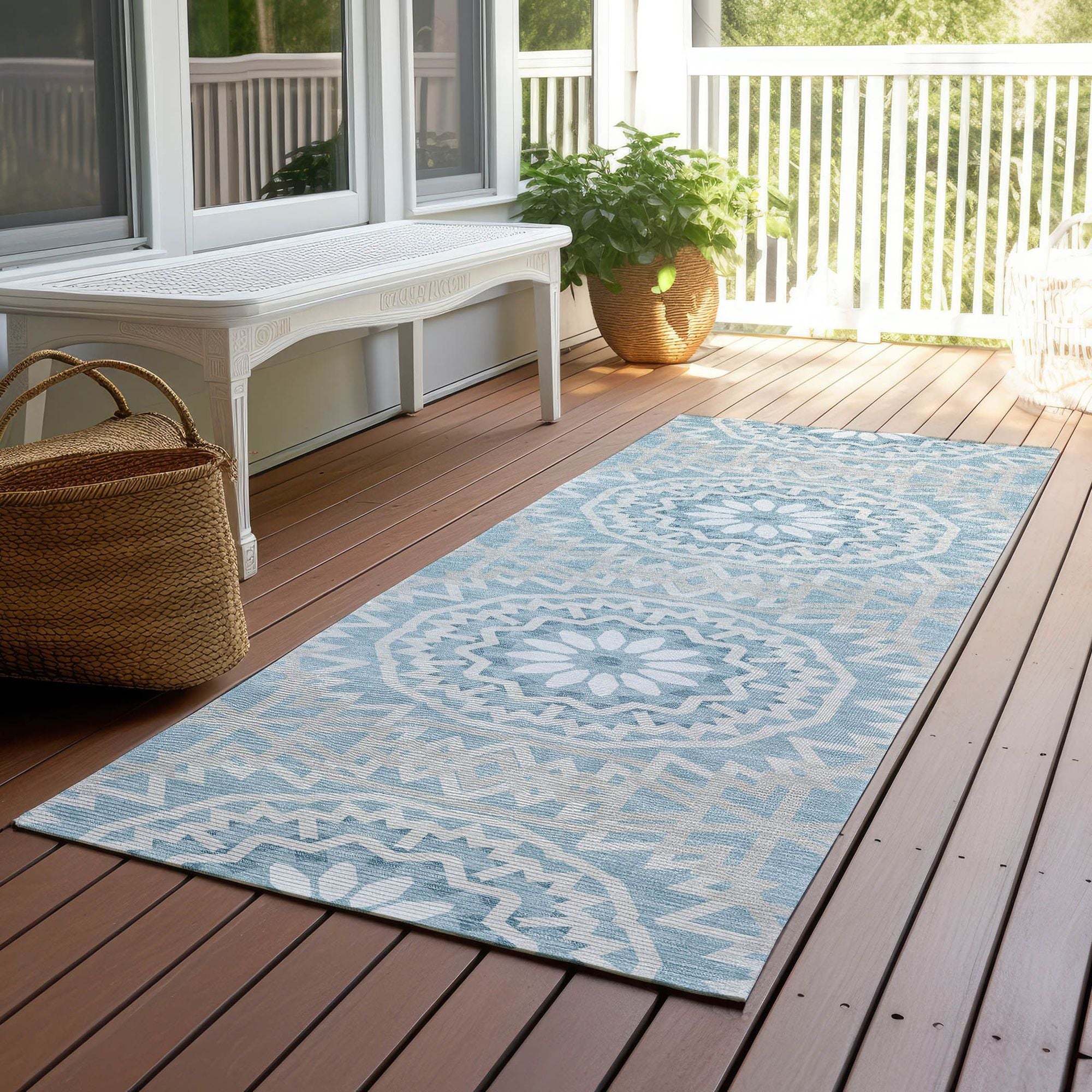 Machine Made ACN619 Denim Blue Rugs #color_denim blue