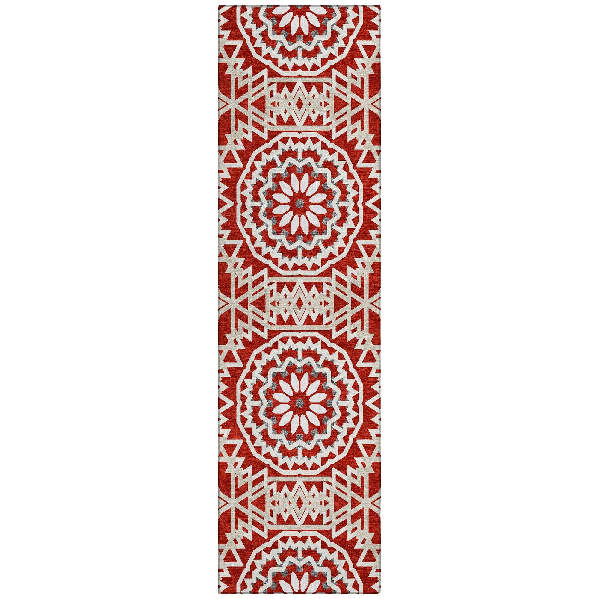 Machine Made ACN619 Red  Rugs #color_red 