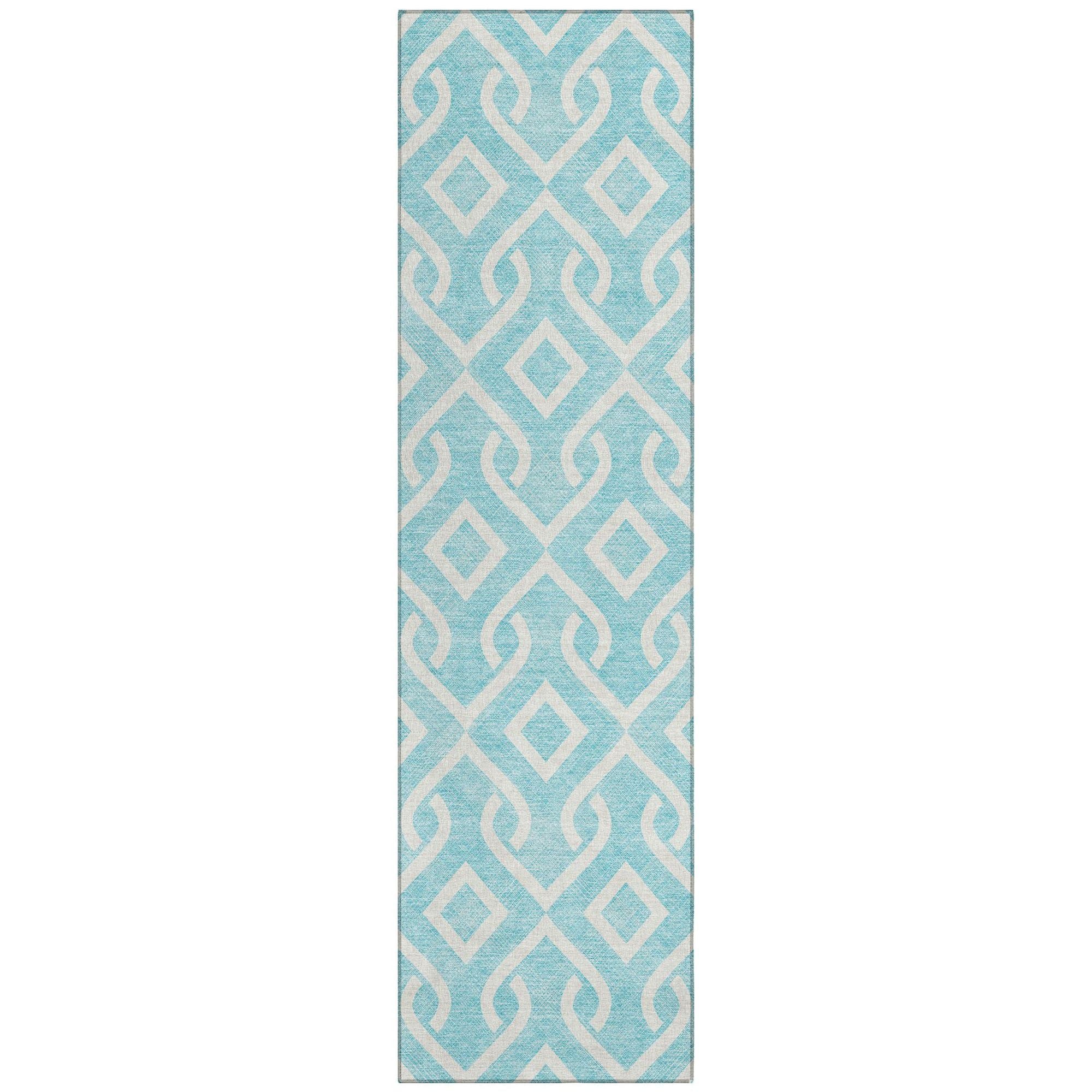 Machine Made ACN621 Aqua Teal Rugs #color_aqua teal