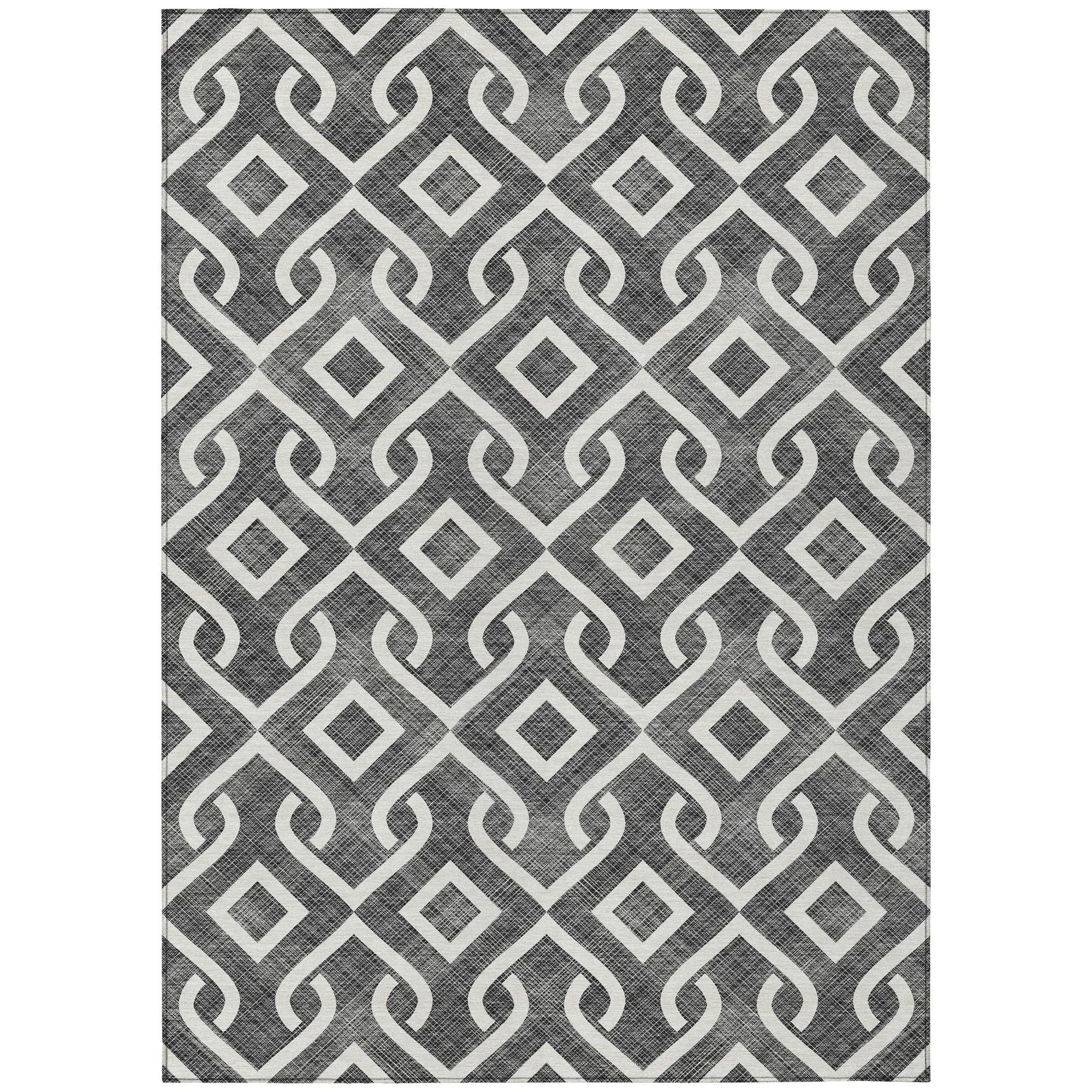 Machine Made ACN621 Black  Rugs #color_black 