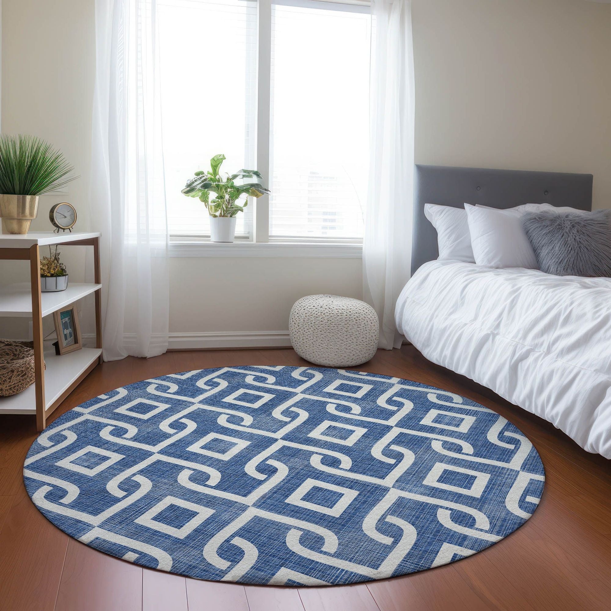 Machine Made ACN621 Blue  Rugs #color_blue 