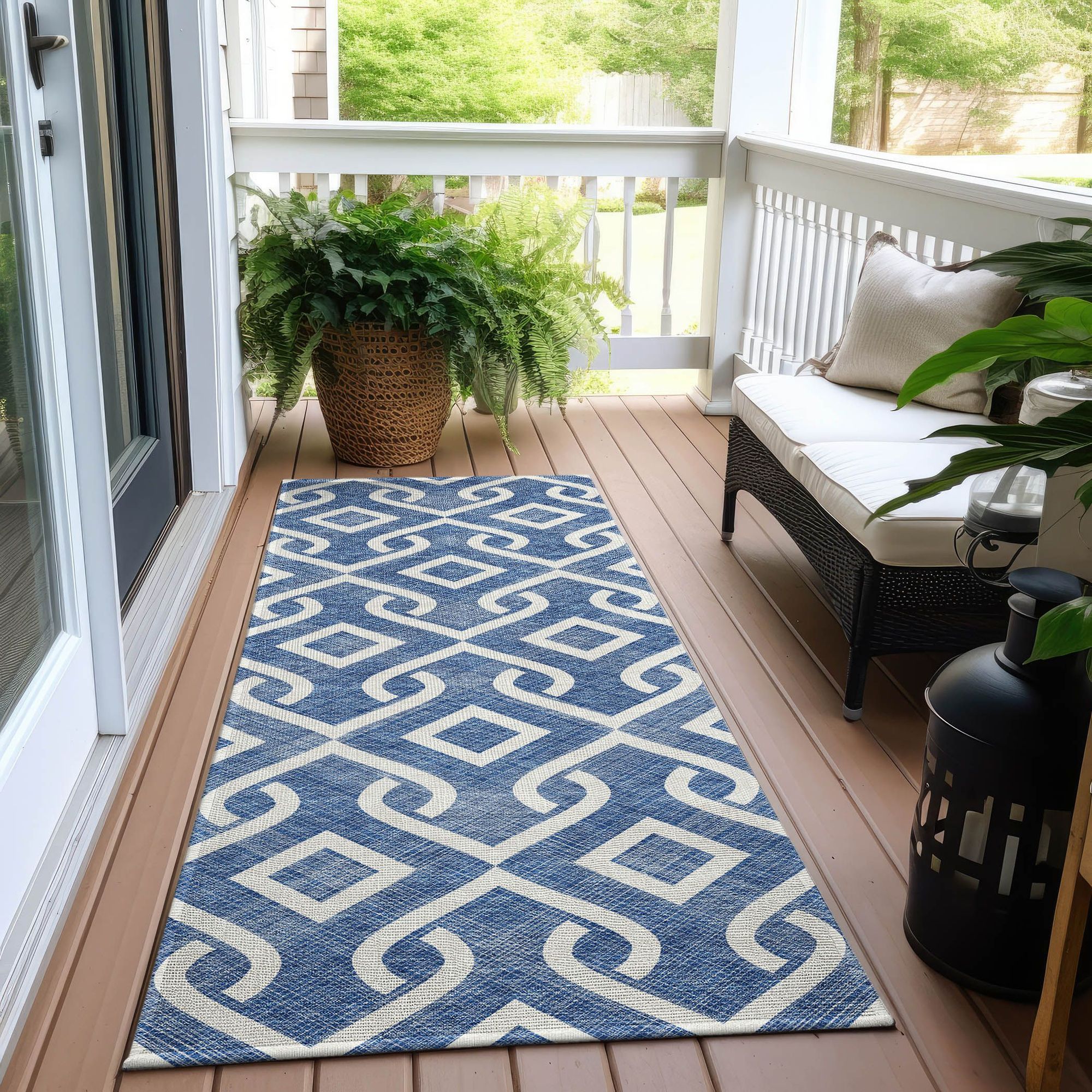Machine Made ACN621 Blue  Rugs #color_blue 