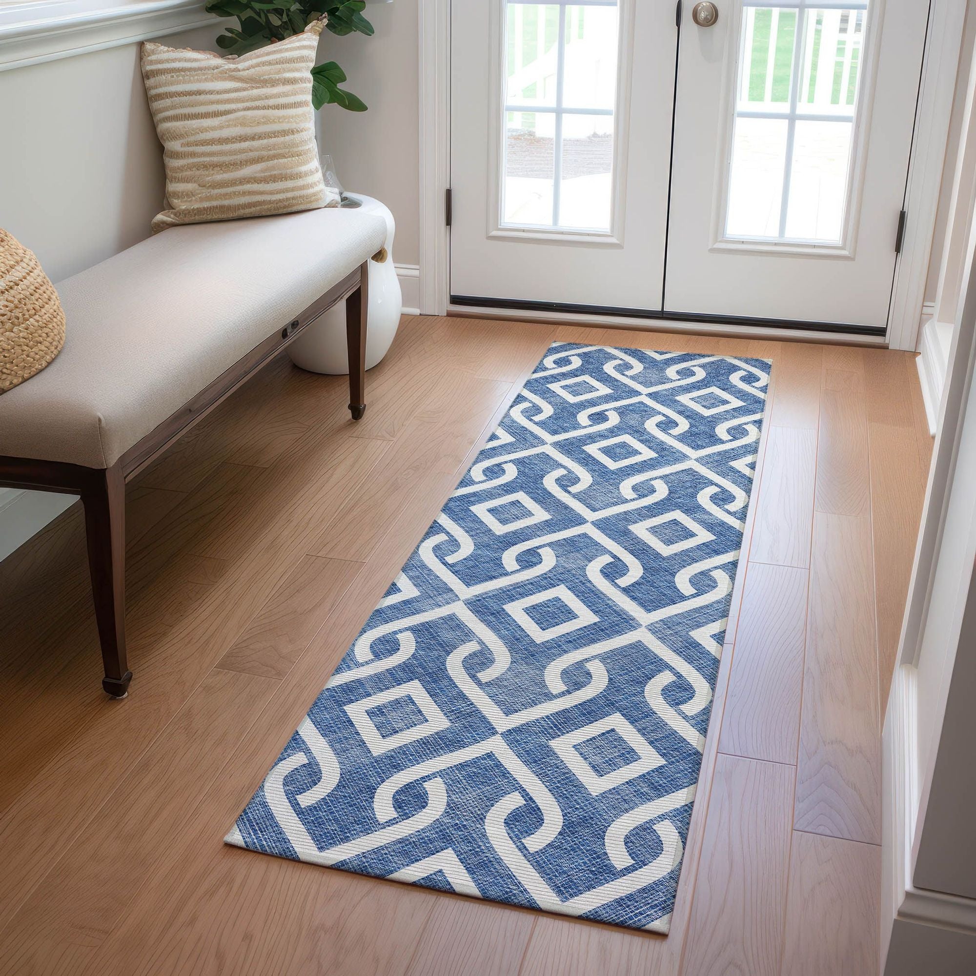 Machine Made ACN621 Blue  Rugs #color_blue 