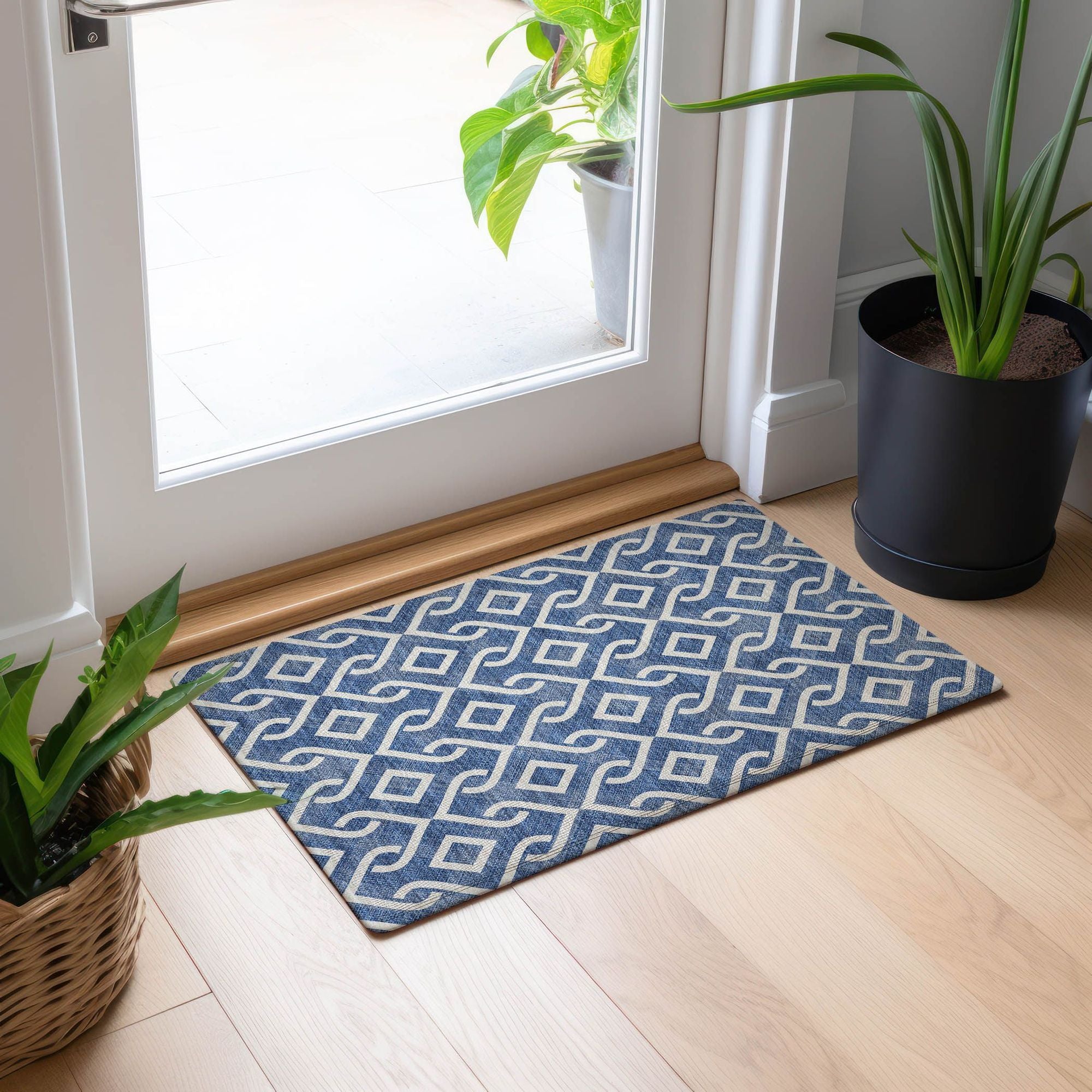 Machine Made ACN621 Blue  Rugs #color_blue 