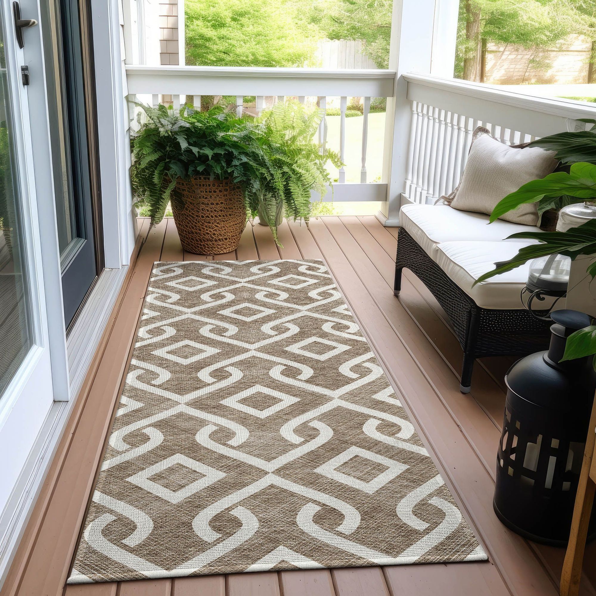 Machine Made ACN621 Brown  Rugs #color_brown 