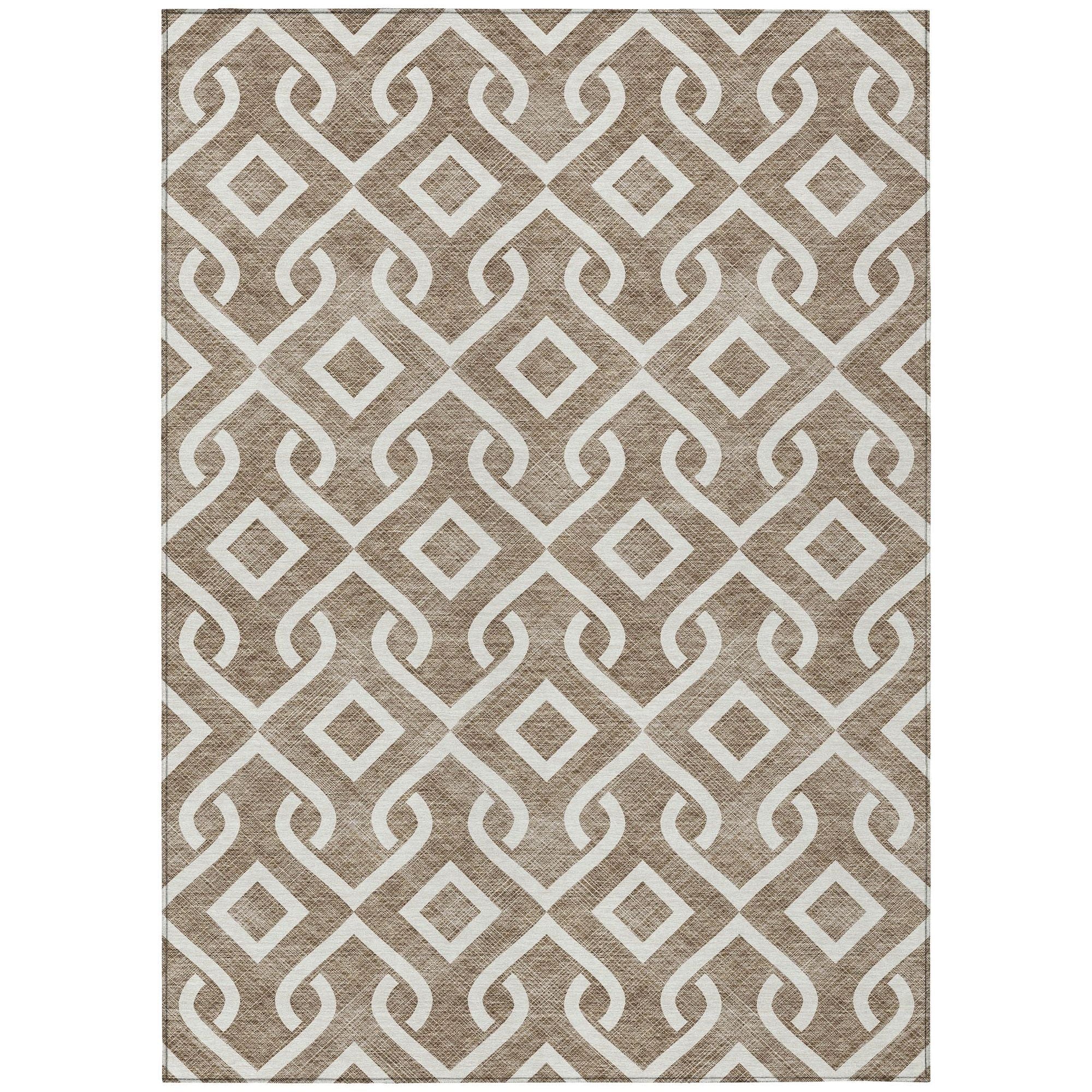 Machine Made ACN621 Brown  Rugs #color_brown 