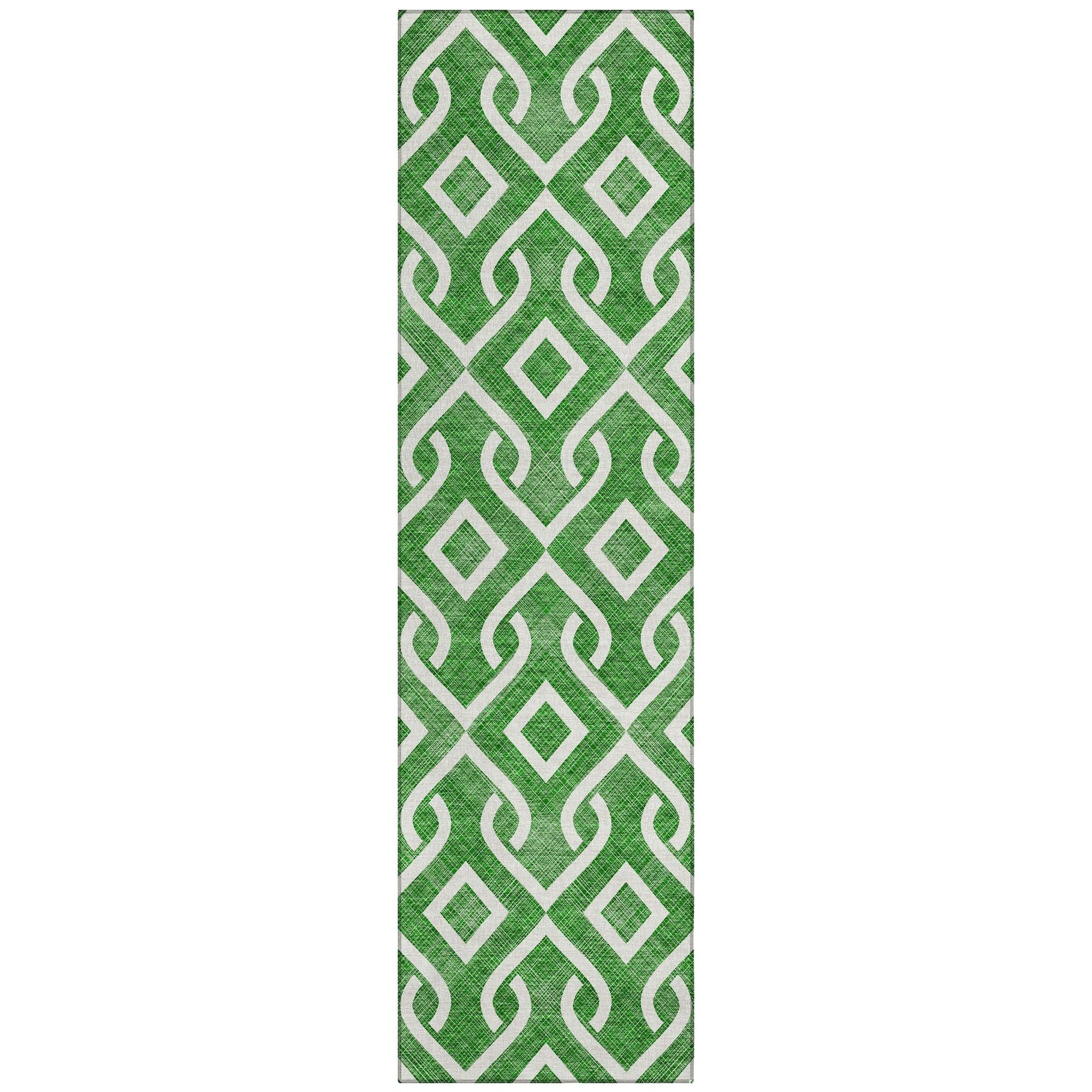 Machine Made ACN621 Emerald Green Rugs #color_emerald green