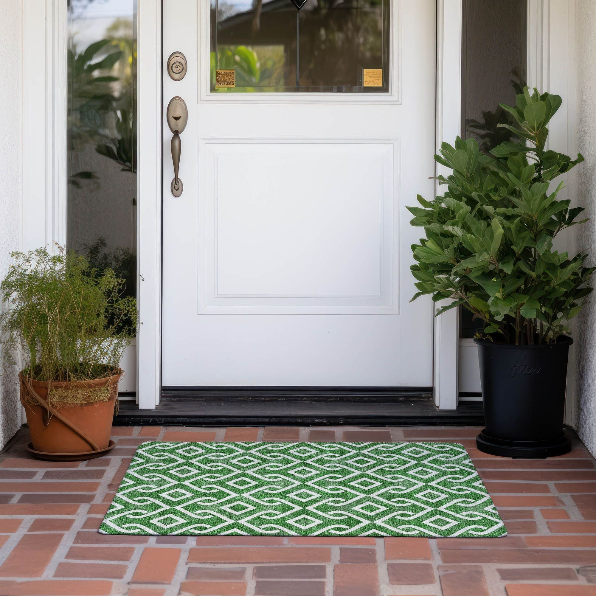 Machine Made ACN621 Emerald Green Rugs #color_emerald green