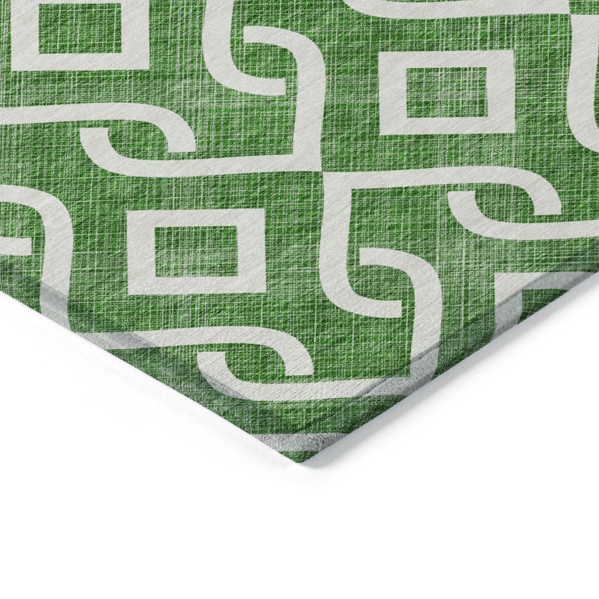 Machine Made ACN621 Emerald Green Rugs #color_emerald green