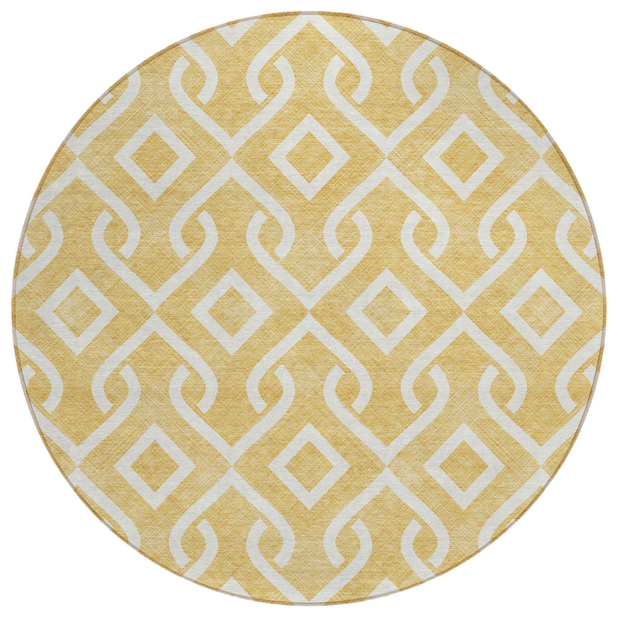 Machine Made ACN621 Gold  Rugs #color_gold 