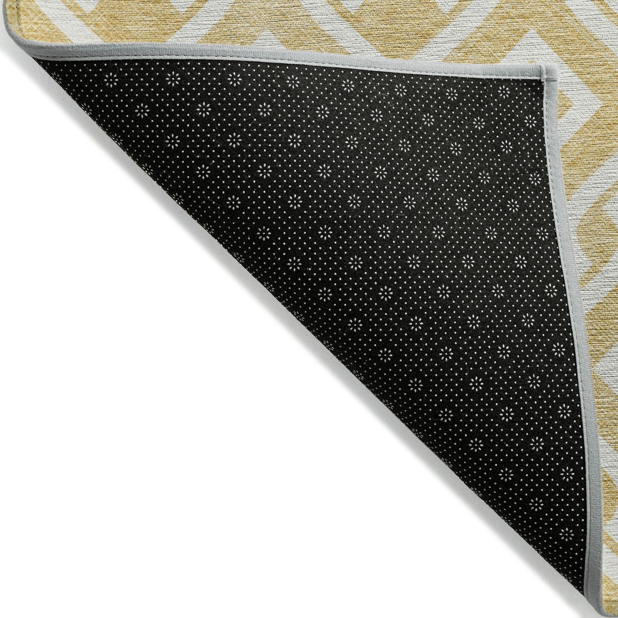 Machine Made ACN621 Gold  Rugs #color_gold 