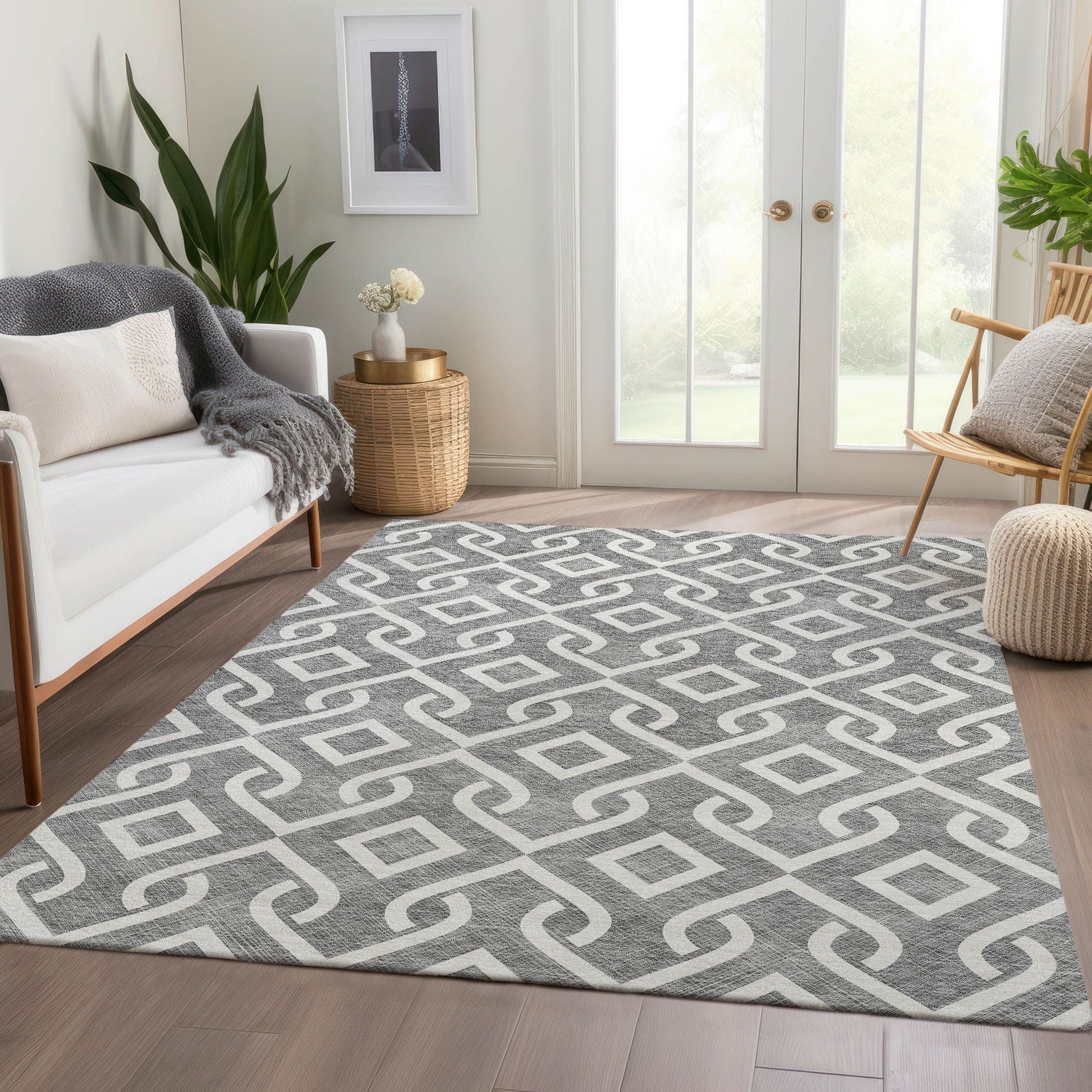 Machine Made ACN621 Gray  Rugs #color_gray 