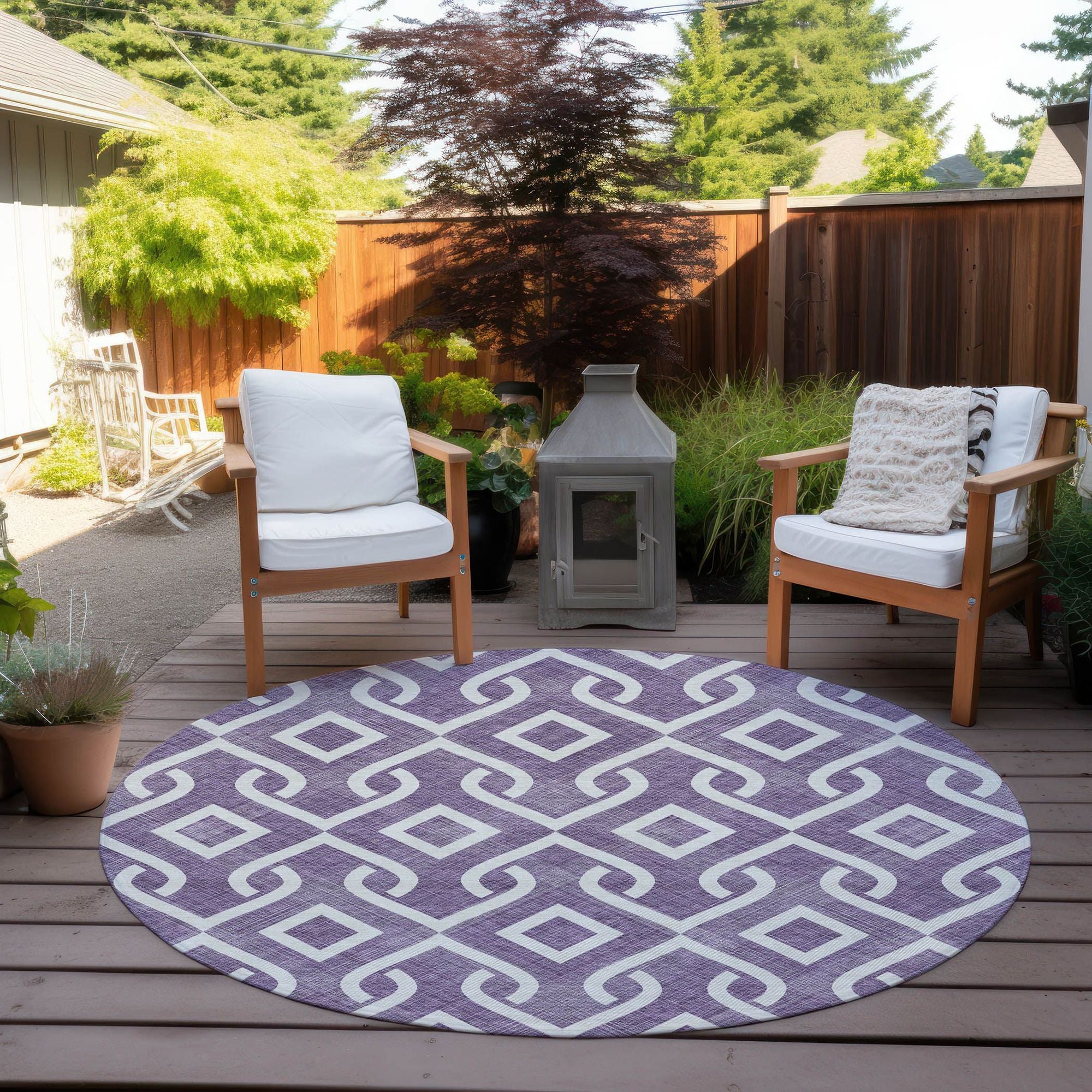 Machine Made ACN621 Purple  Rugs #color_purple 