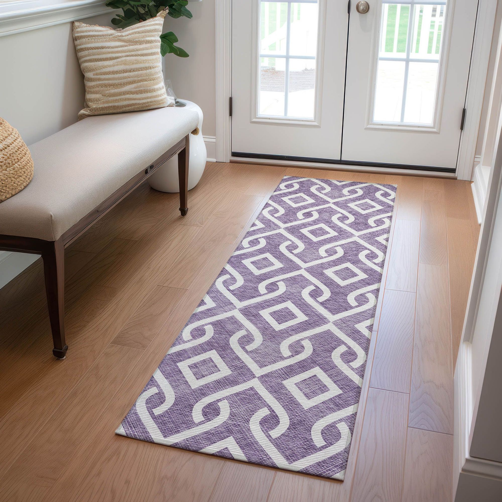 Machine Made ACN621 Purple  Rugs #color_purple 